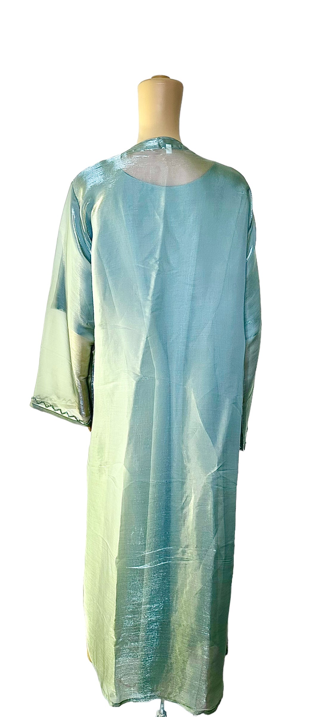 Luxury Olive 3 piece Abaya kimono with Matching Scarf