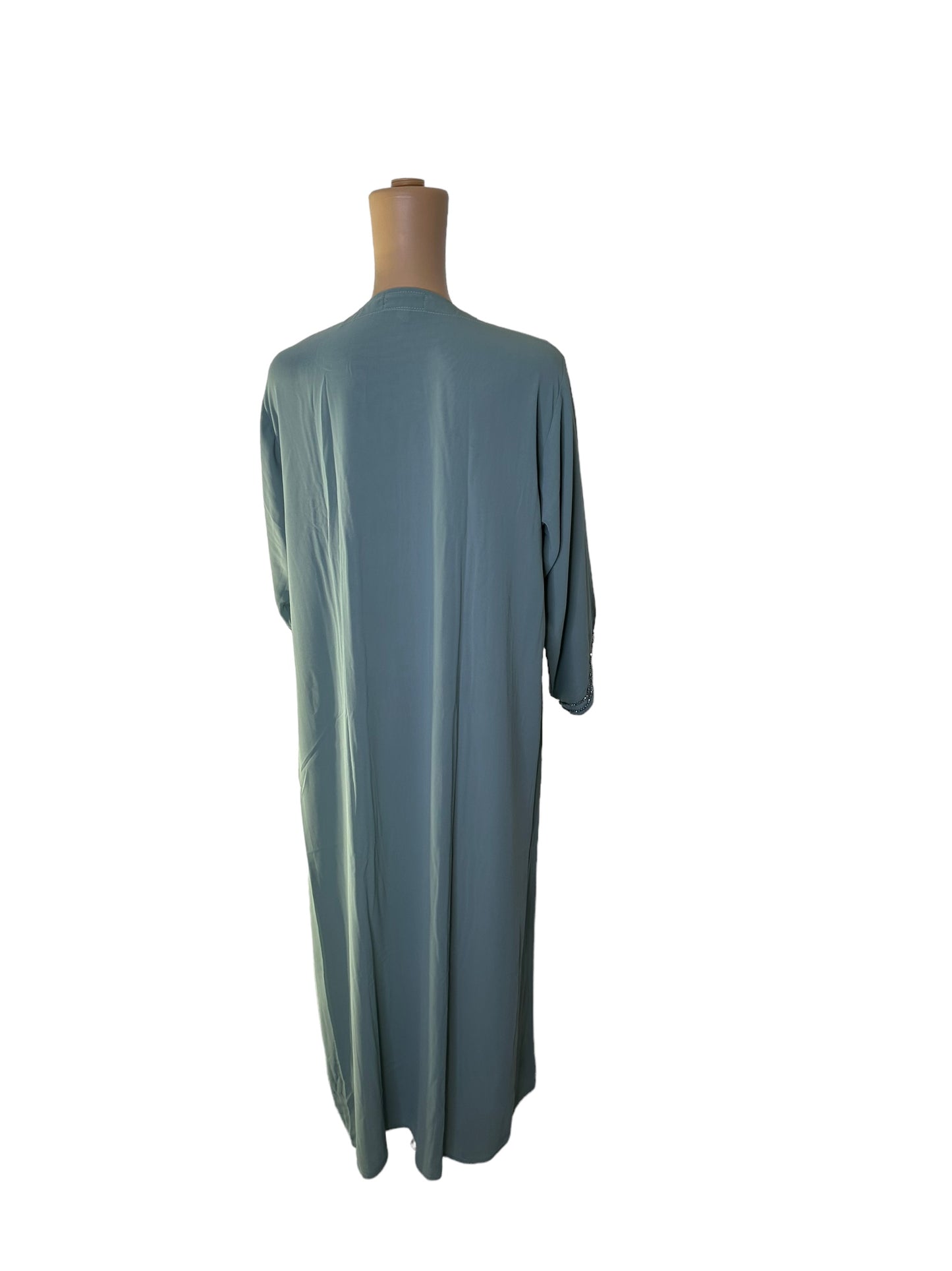 Long Flowing Abaya Kaftan with Rhinestone on both side